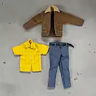 PB-WOL-SET: Animated X-Men Wolverine Logan Civilian Outfit for 6" Muscular Body