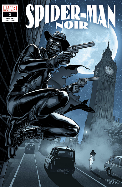Spider-Man Noir Comics Cover Revolver