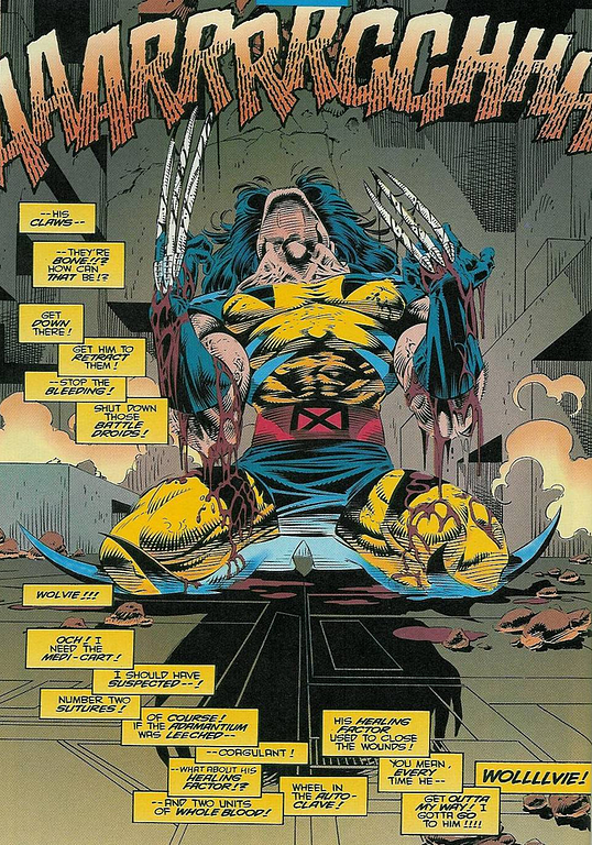 Wolverine Bone Claws in 1993 Wolverine Vol 2, #75