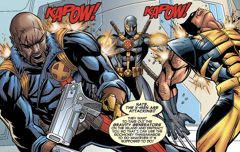 SPOILER, but one of the best illustrations of the entire suit